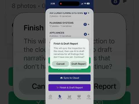Finish and Draft Report demo — full batch narrative run